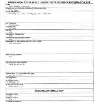 Eric Joseph Johnson FOIA