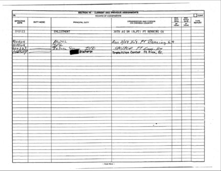 Eric Joseph Johnson FOIA Assignments