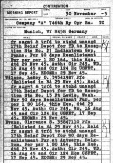 Evans Munich 30 Nov 1945