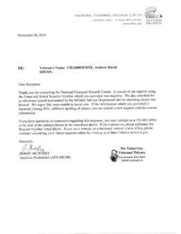 Andrew Chadbourne FOIA