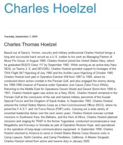 Chuck Hoelzel claims