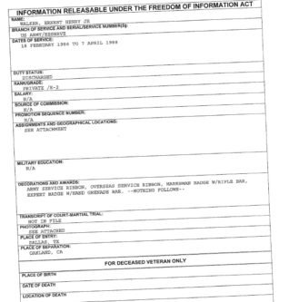 Ernest Walker FOIA