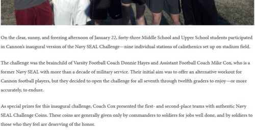 Michael Cox Cougar Challenge Claims