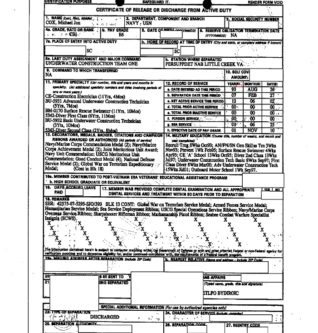 Michael Jon Cox DD214