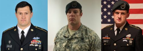 Staff Sgt. Matthew Lewellen, Staff Sgt. Kevin McEnroe and Staff Sgt. James Moriarty
