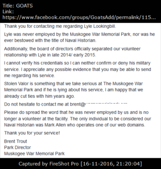 Muskogee War Memorial ties cut