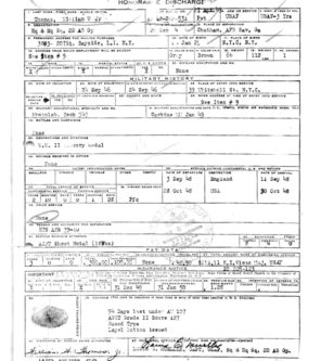 William Thomas Discharge