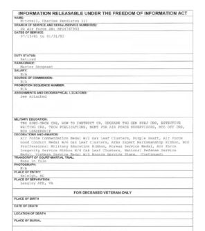 Mitchell, Charles P FOIA
