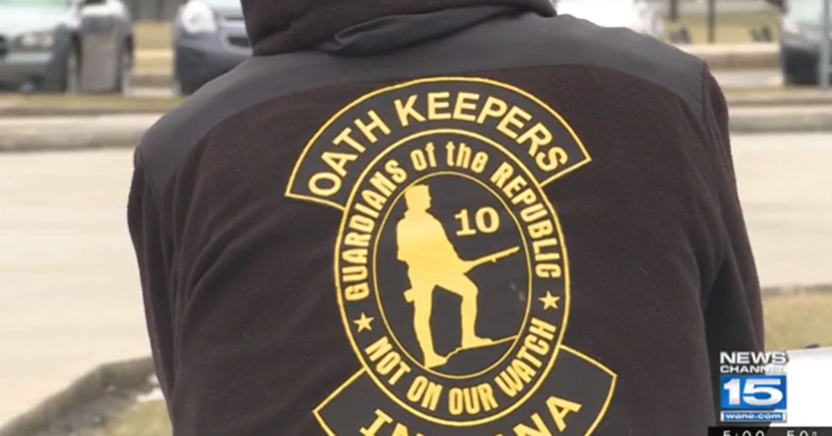 Oath Keepers on guard at school