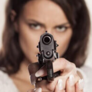 woman gun