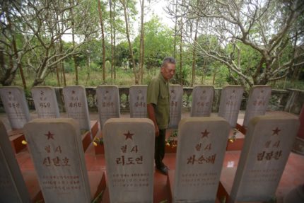 north korea pilot's graves