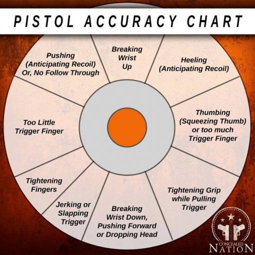 pistol accuracy chart
