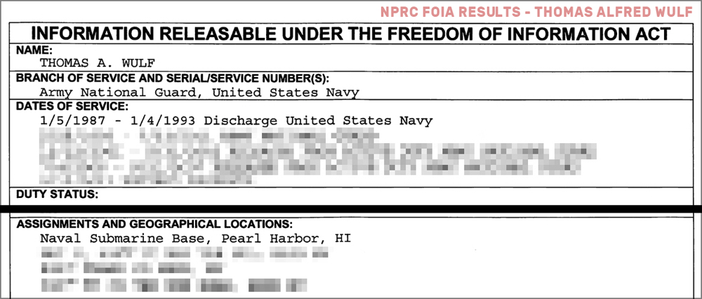 wulf - summary sheet