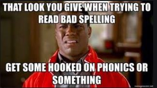 bad spelling look