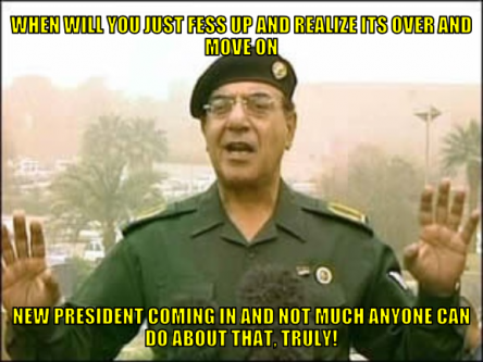 C2Show Baghdad Bob give up and move on