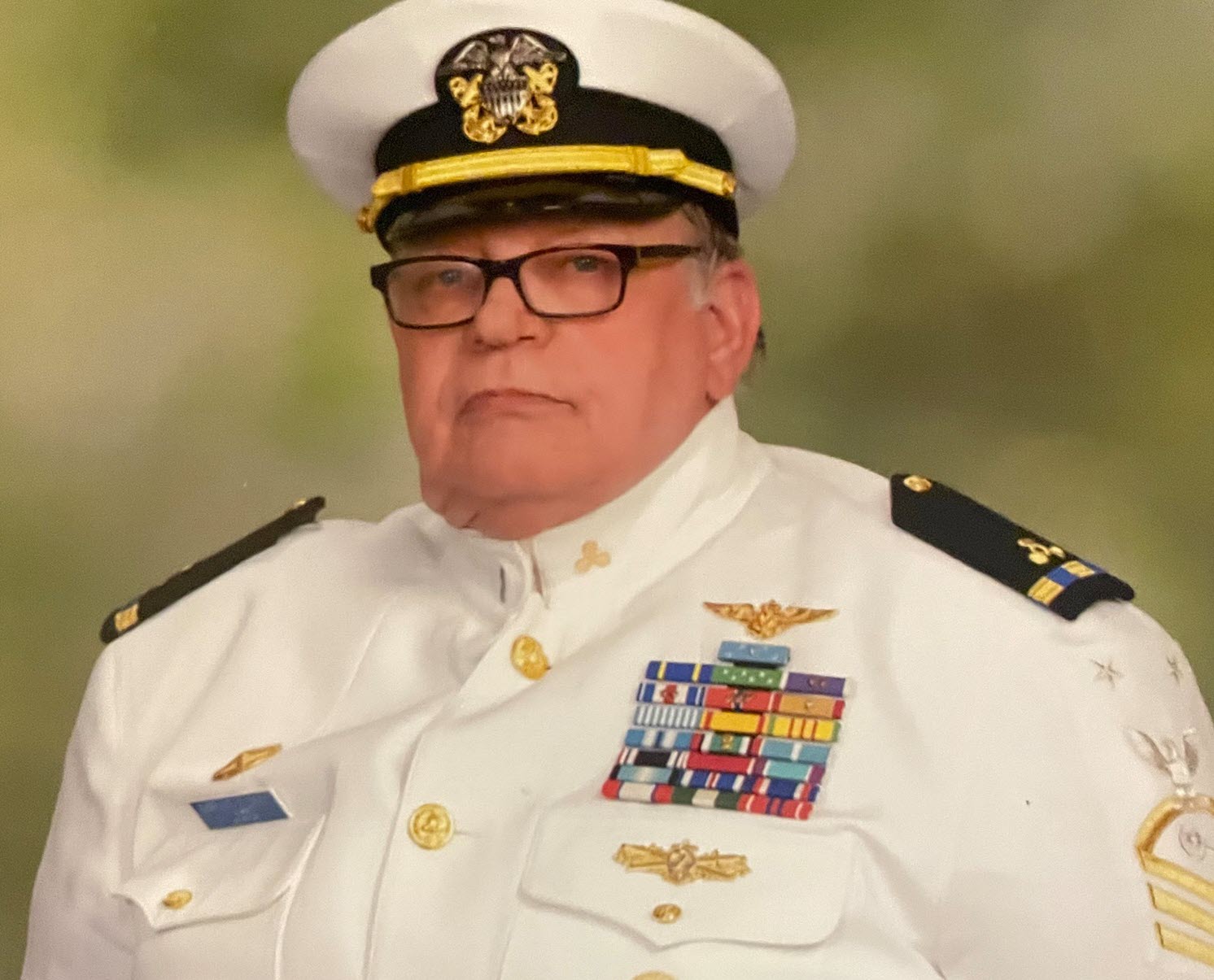 Master Chief Warrant Officer with Medal of Honor