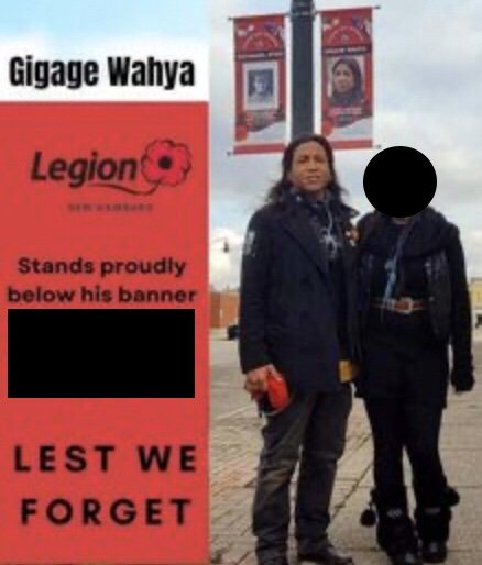 Gigage Wahya aka Joel Cameron. A banner of lies.. – Stolen Valour Canada